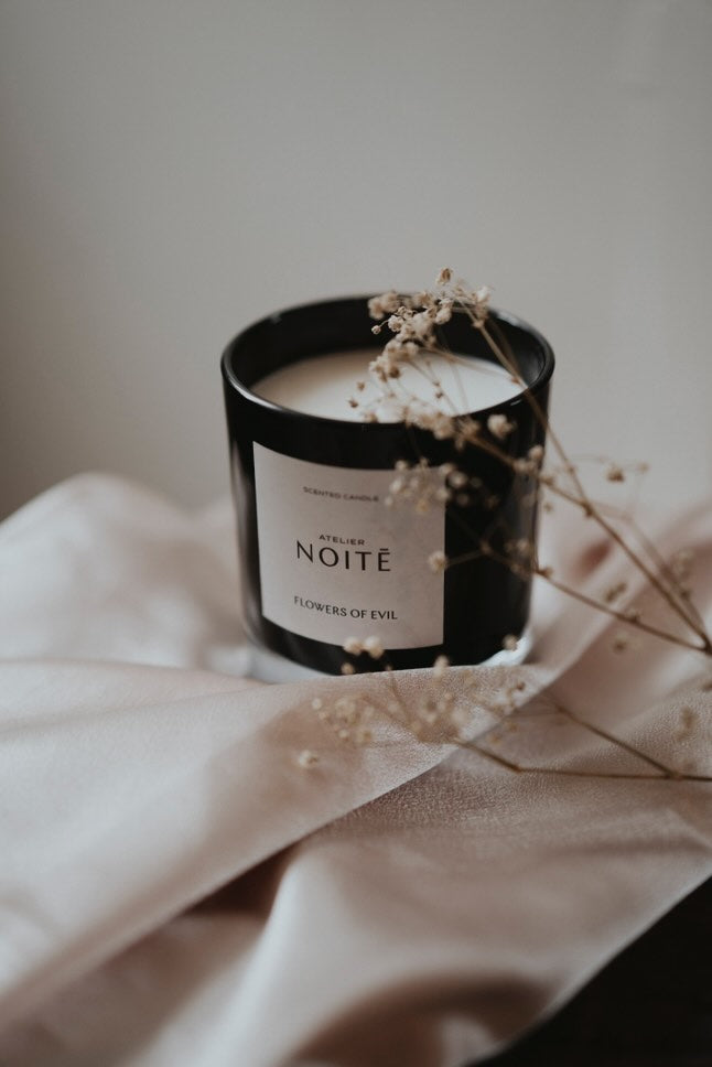 Atelier Noitē Flowers of Evil Candle — moonflower, orange blossom & vanilla luxury vegan candle