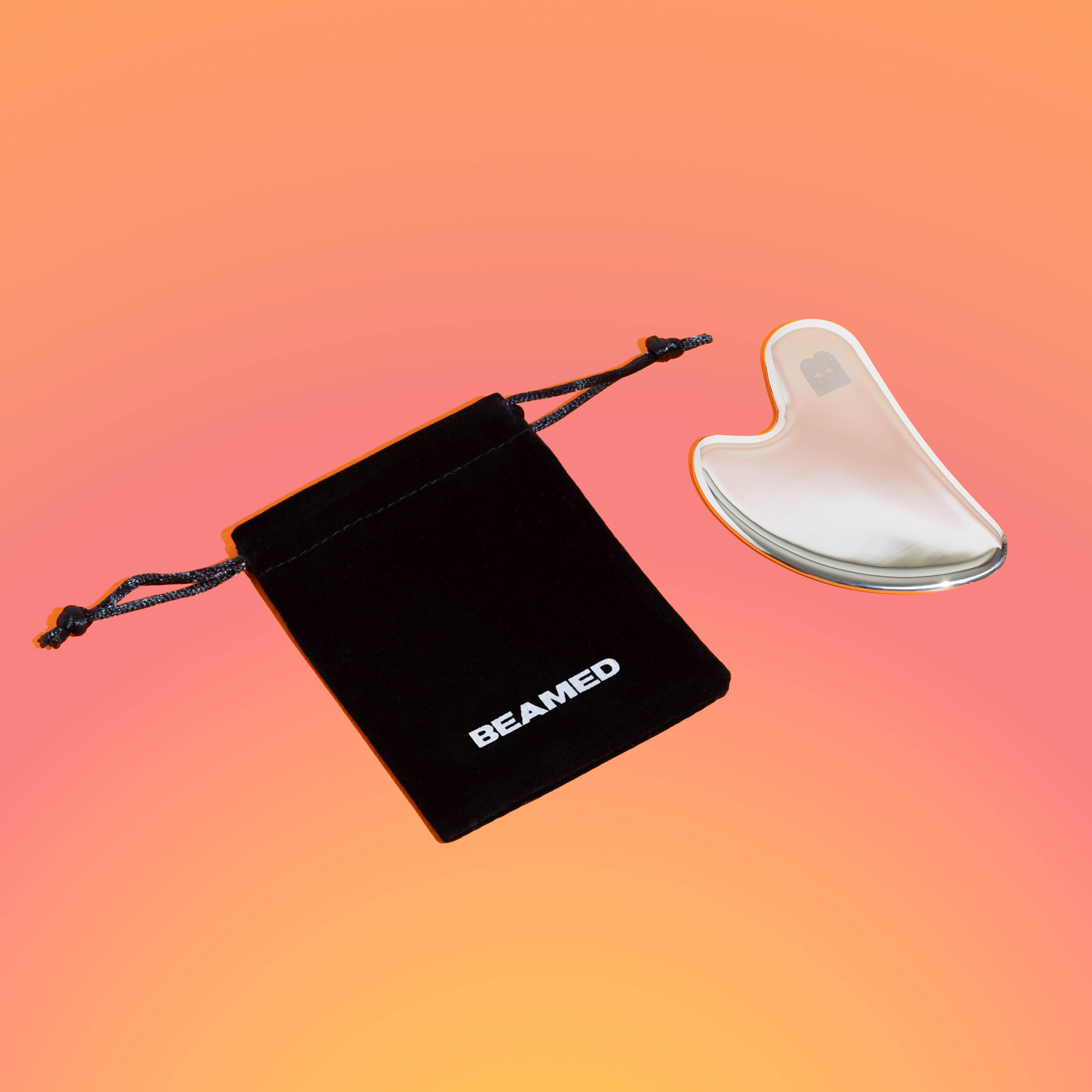 BEAMED Ultimate Gua Sha – stainless steel sculpting tool for facial massage and glow
