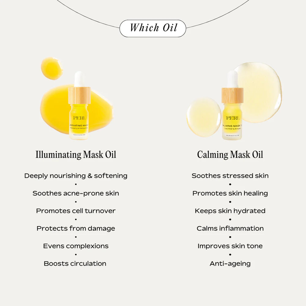 Calming Mask Oil Refill — soothing, hydrating face oil with avocado, cucumber, and evening primrose