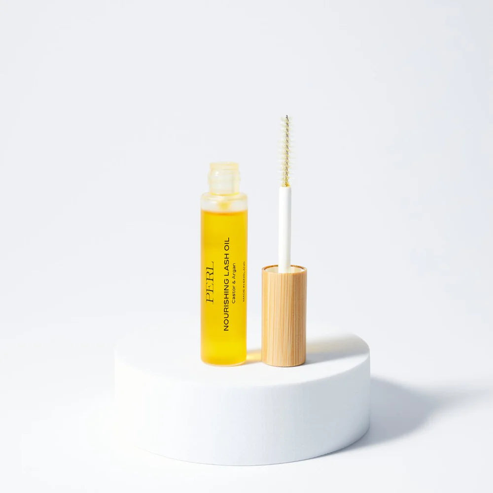 PERL Nourishing Lash Oil – natural vegan lash and brow growth serum with castor and argan oil