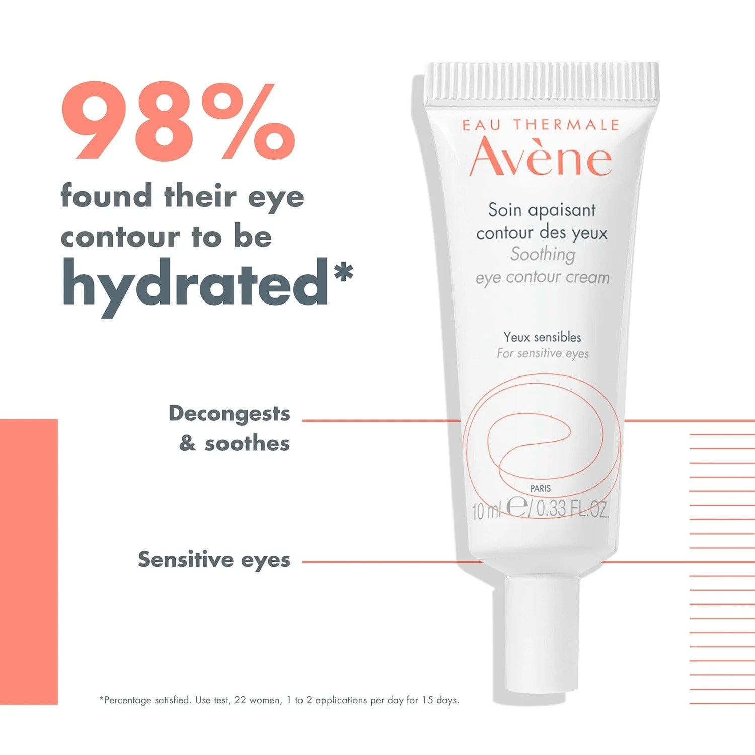 Avène Soothing Eye Contour Cream for Very Sensitive Skin 10ml