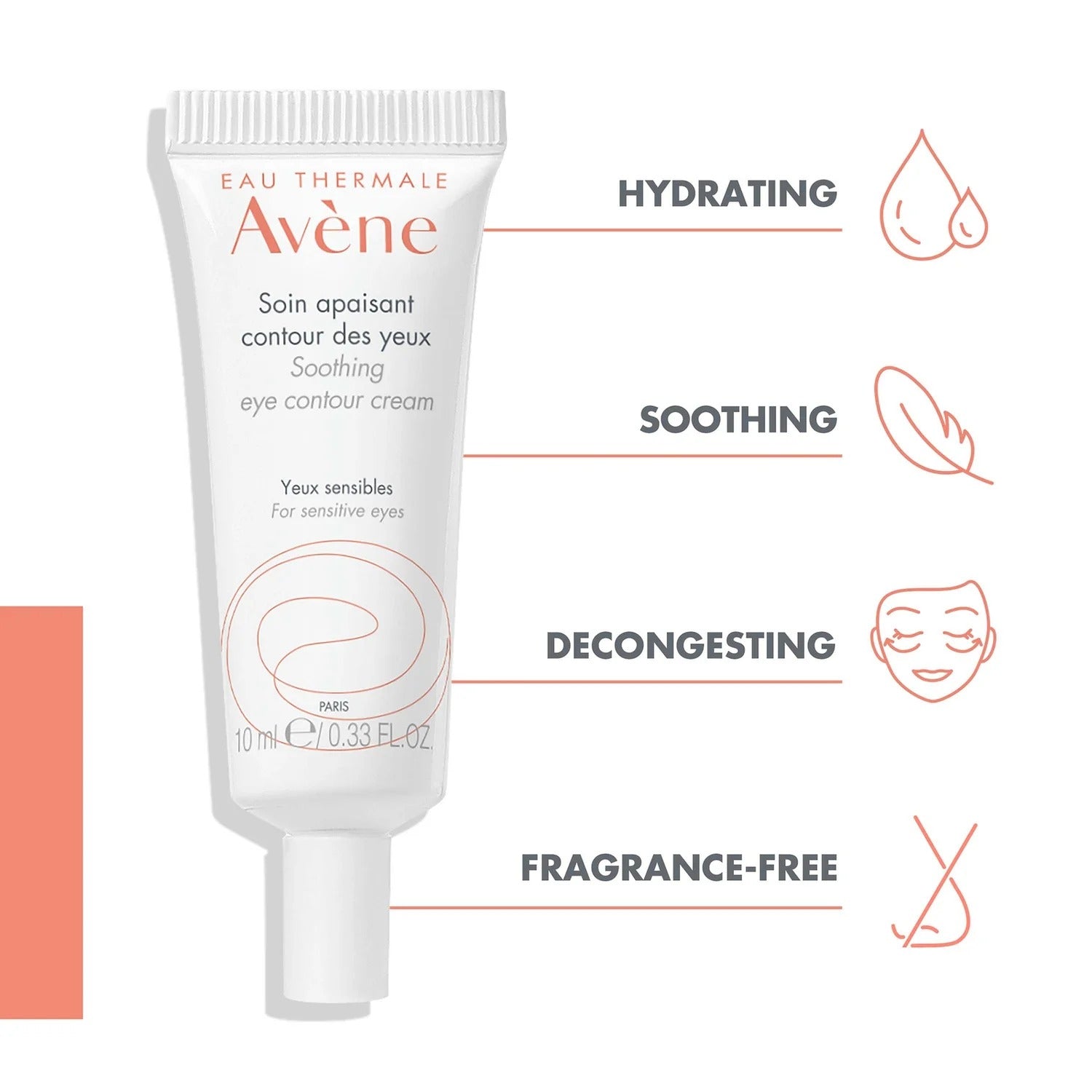 Avène Soothing Eye Contour Cream for Very Sensitive Skin 10ml