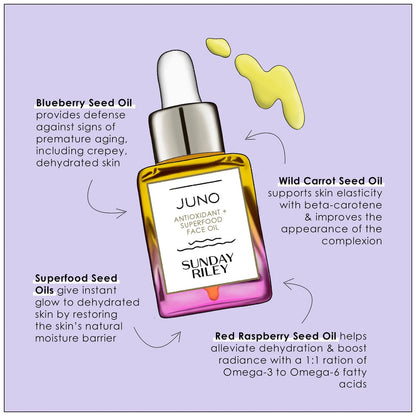 Sunday Riley Juno Antioxidant + Superfood Face Oil 15ml