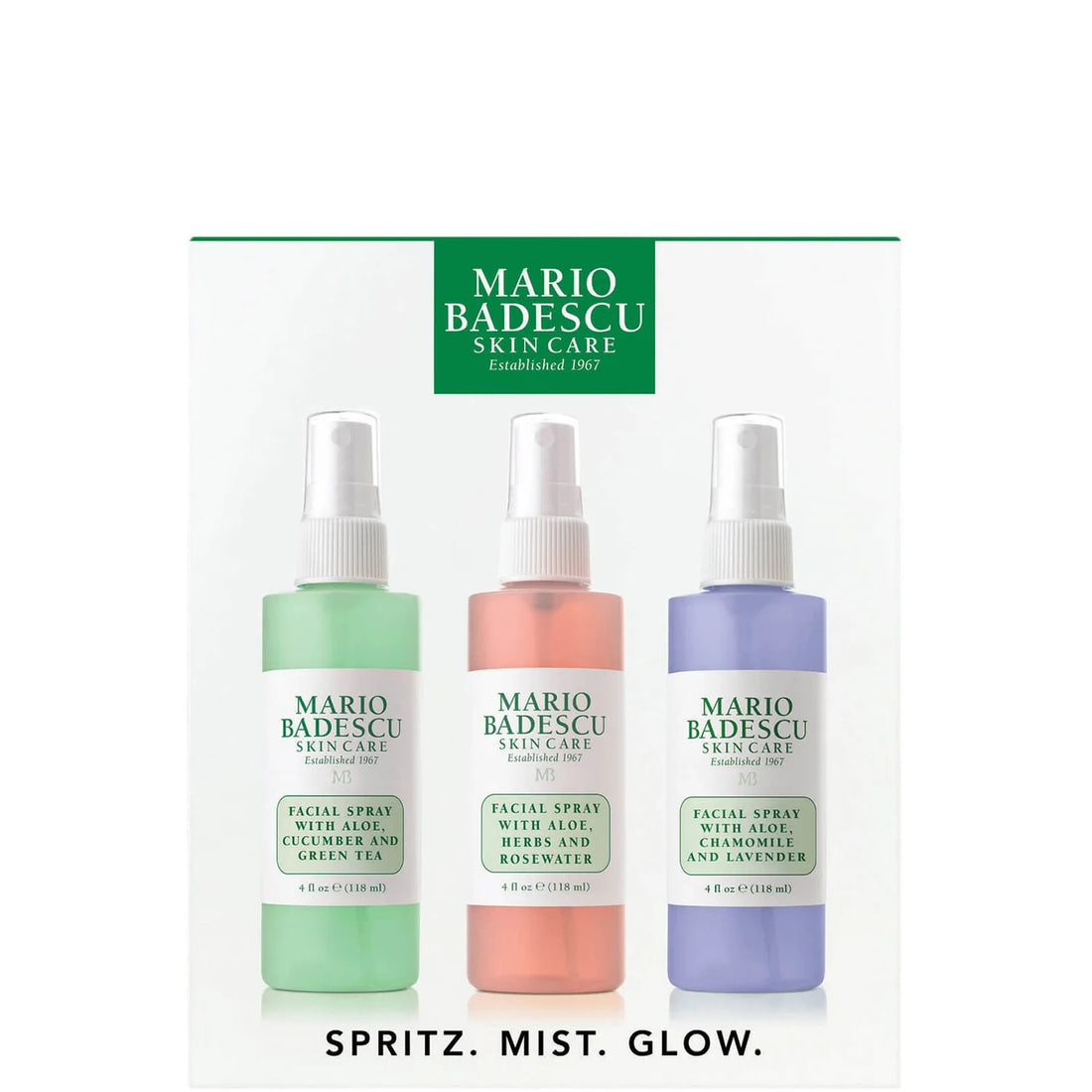 Mario Badescu Spritz. Mist. Glow. (Worth £34.50)