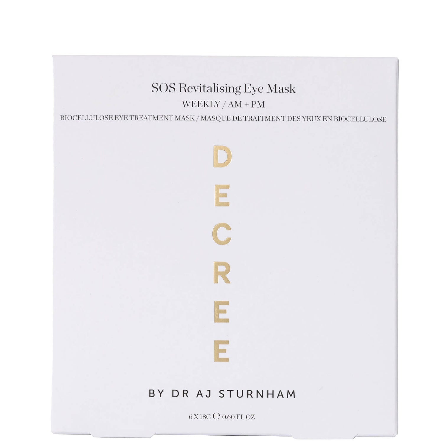 Decree SOS Revitalising Eye Masks (Various Options)