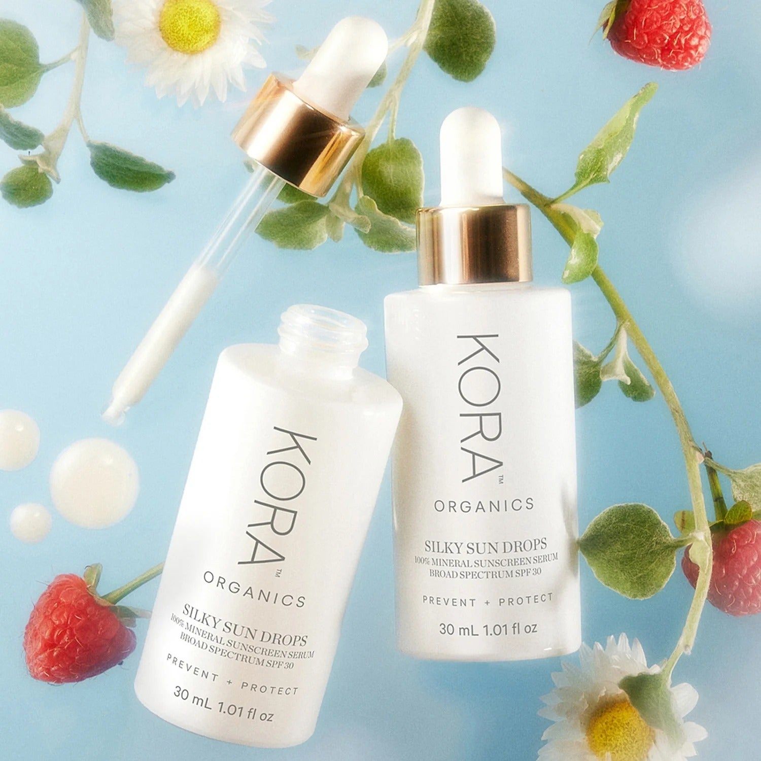 Kora Organics Silky Sun Drops 100% Mineral Sunscreen Serum 30ml