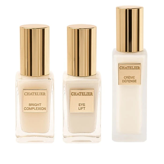THE BRIGHTENING SET + UV-A™ skincare trio – brightening serum, eye cream & UV-A defense day cream for radiant, youthful skin