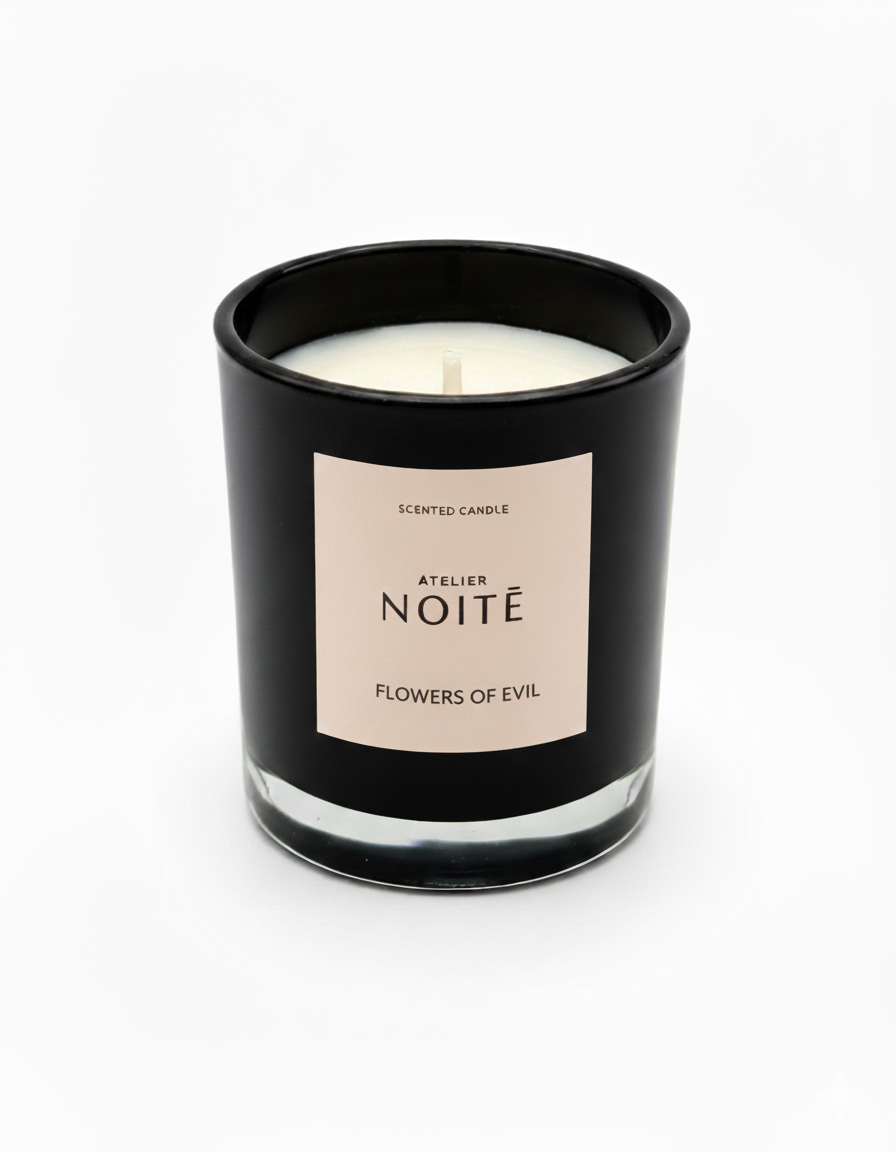 Atelier Noitē Flowers of Evil Candle — moonflower, orange blossom & vanilla luxury vegan candle