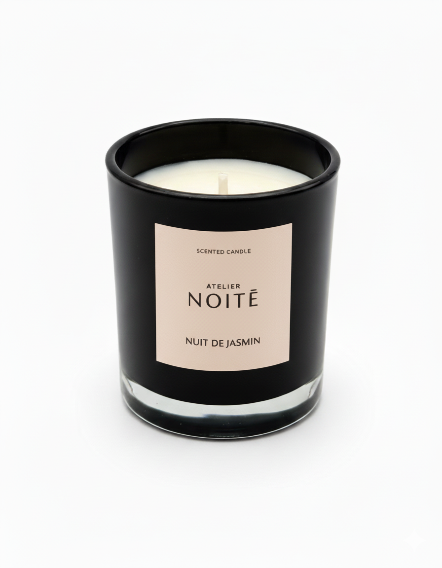Atelier Noitē Nuit de Jasmin Candle — jasmine, tuberose, ylang ylang luxury vegan candle