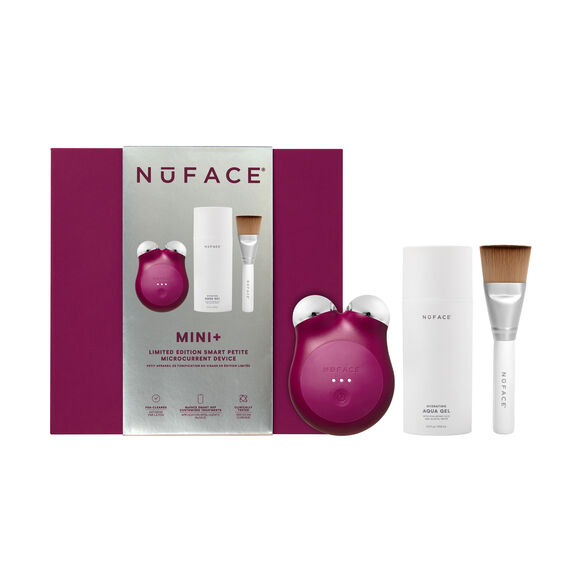 Nuface MINI+ Smart Petite Facial Toning Routine, Velvet Rose