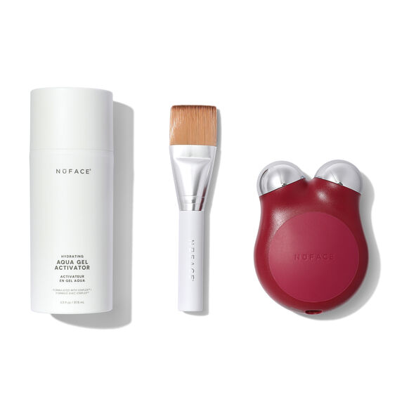 Nuface MINI+ Smart Petite Facial Toning Routine, Velvet Rose