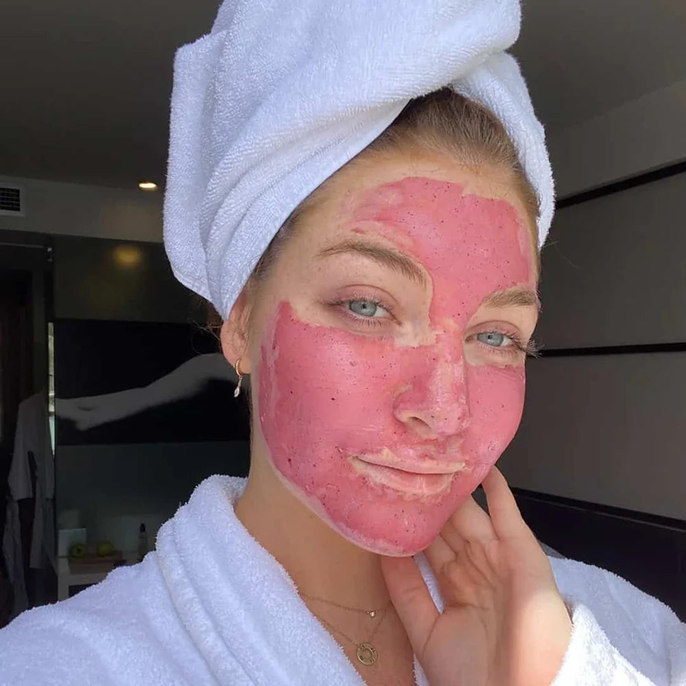 British Pink Clay Mask Refill — brightening detox clay treatment with pearl and elderberry