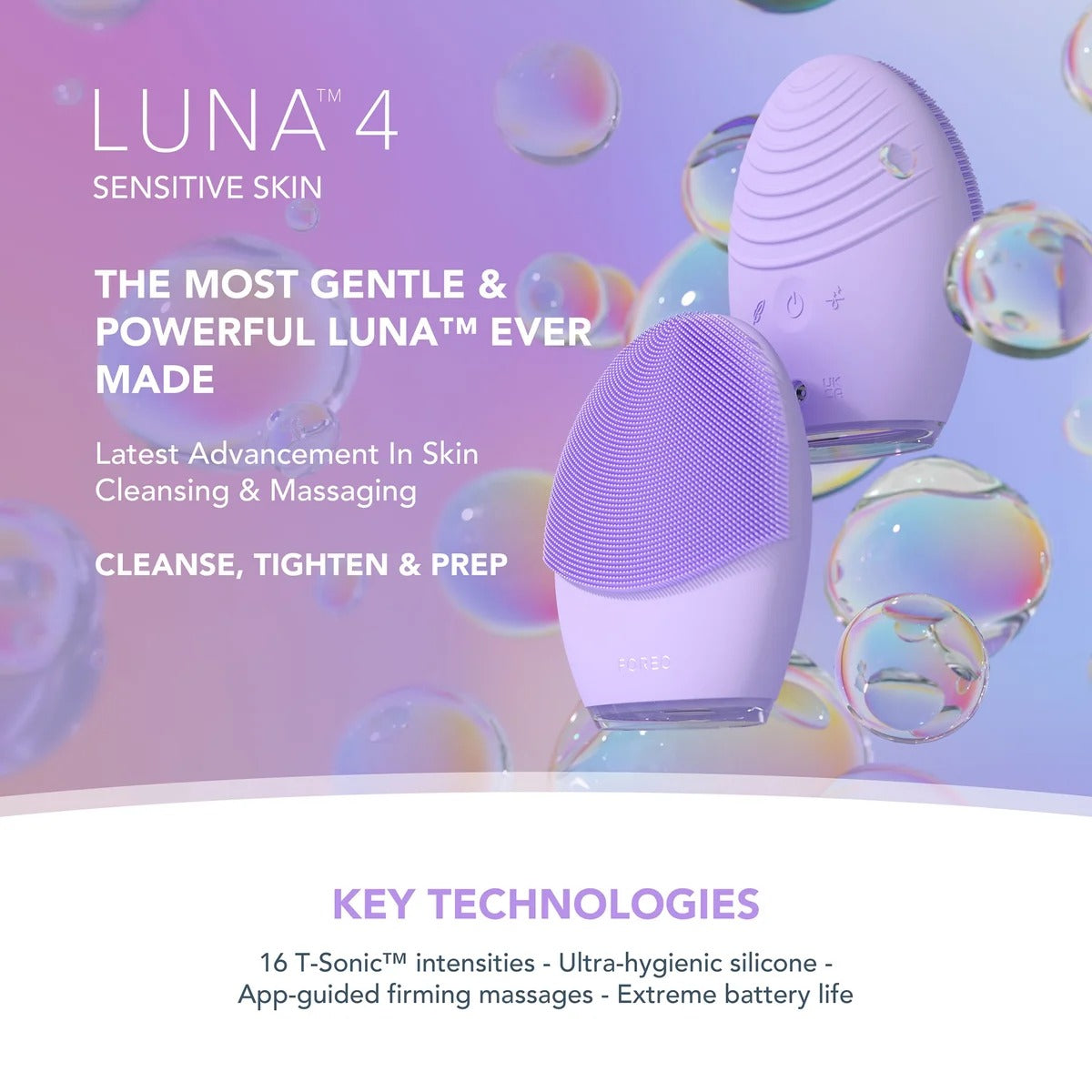 Foreo Luna 4 Smart Facial Cleansing and Firming Massage Device