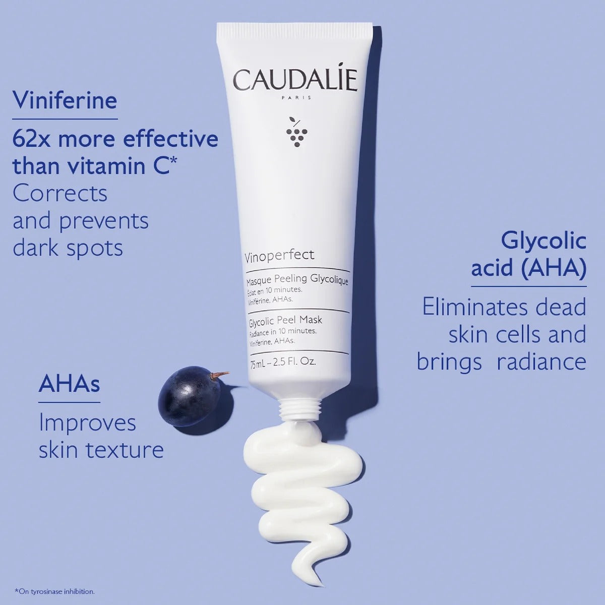 Caudalie Vinoperfect Glycolic Peel Mask 75ml