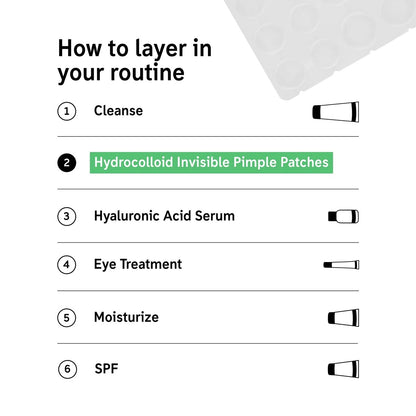 The INKEY List Hydrocolloid Invisible Pimple Patches