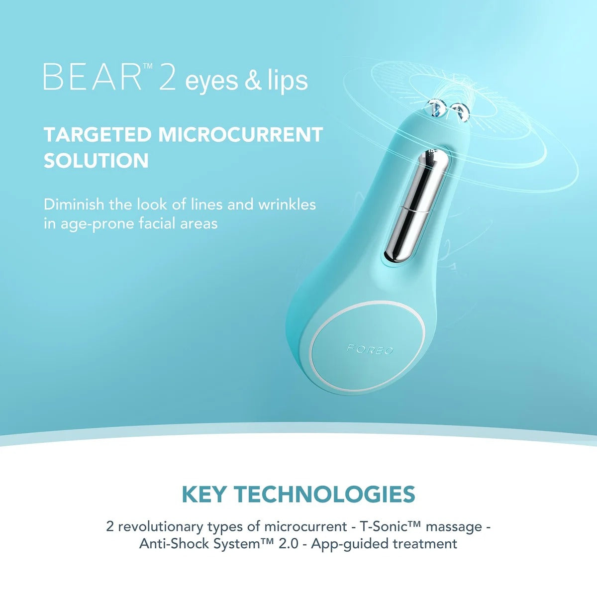 Foreo Bear 2 Facial Toning Device for Eyes and Lips