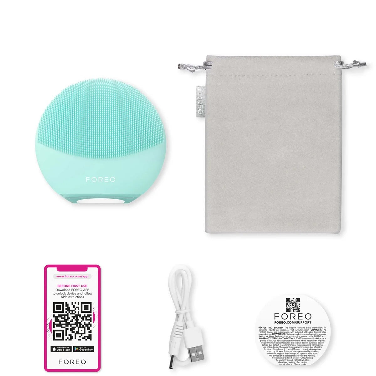 Foreo Luna 4 mini Smart 2-Zone Facial Cleansing Device for All Skin Types