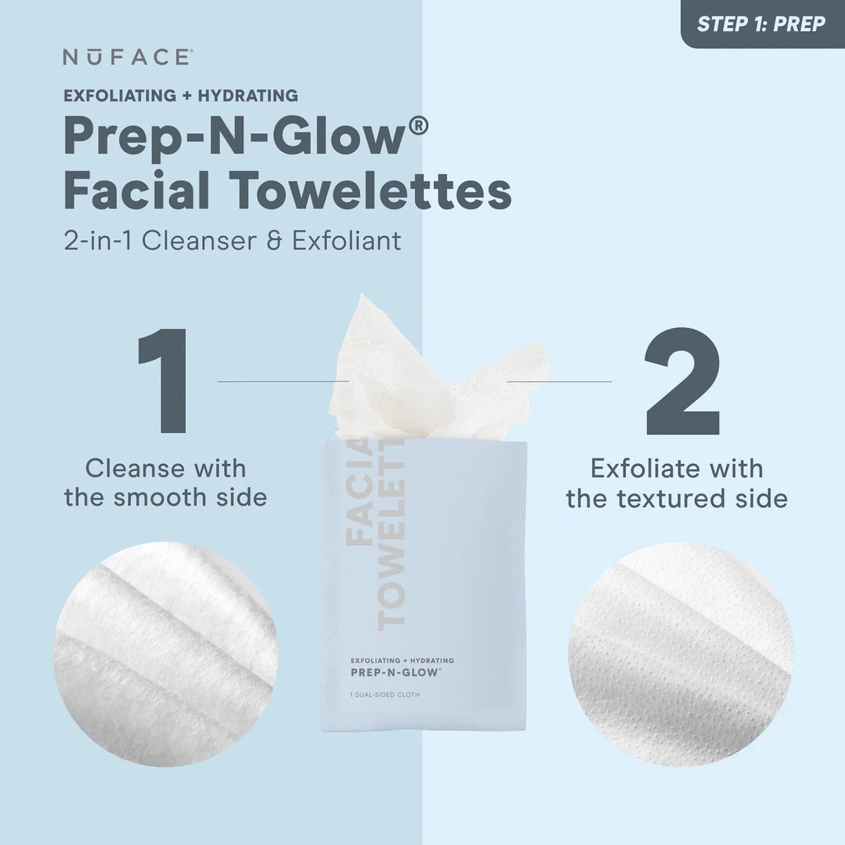 NuFACE Prep-N-Glow Facial Towelette